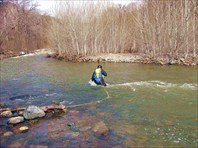 Снос течением начался.